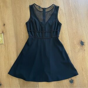 Black Beaded Mini Dress Size XS-S